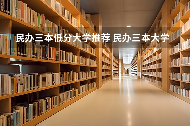 民办三本低分大学推荐 民办三本大学排名