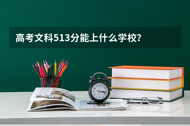 高考文科513分能上什么学校？