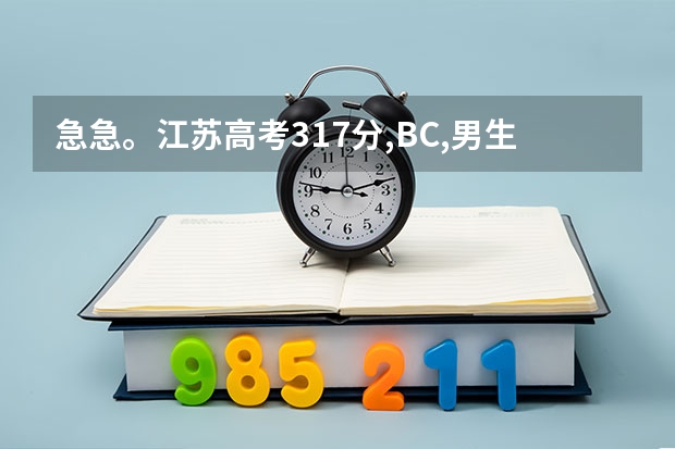 急急。江苏高考317分,BC,男生理科,可以上哪些学校啊,求助。。徐州哪些呢