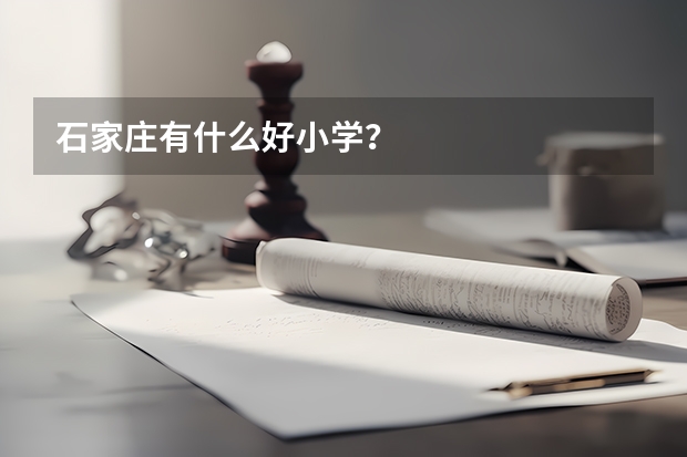 石家庄有什么好小学？