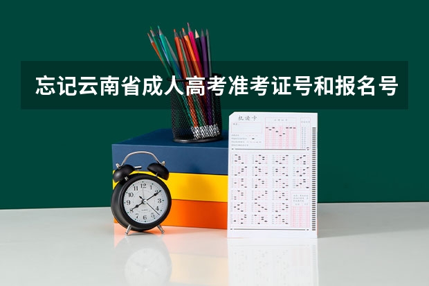 忘记云南省成人高考准考证号和报名号,如何查询成绩?
