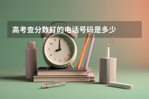 高考查分数打的电话号码是多少