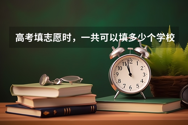 高考填志愿时，一共可以填多少个学校？