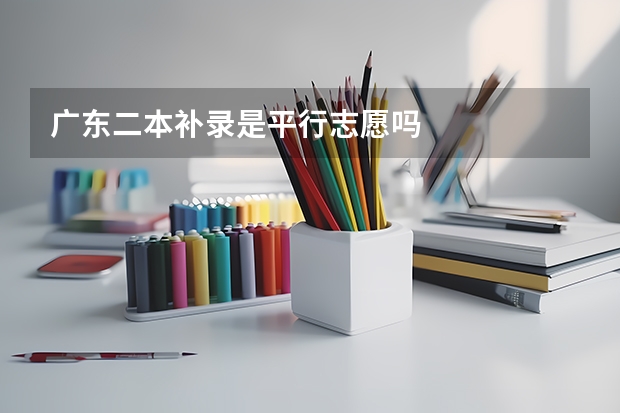 广东二本补录是平行志愿吗
