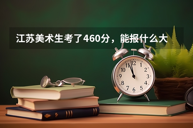 江苏美术生考了460分，能报什么大学。