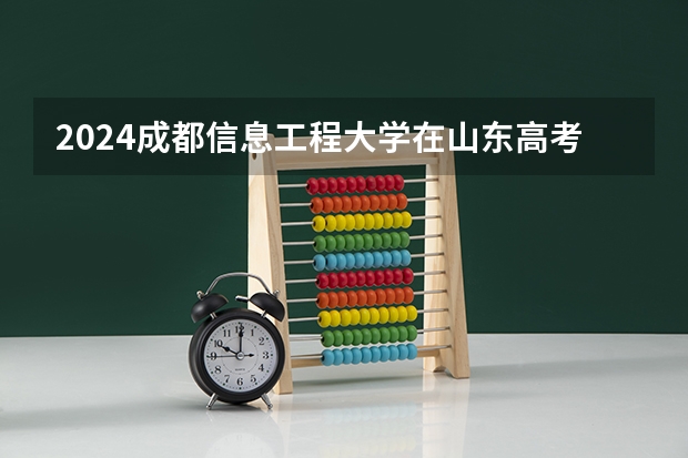 2024成都信息工程大学在山东高考招生计划介绍