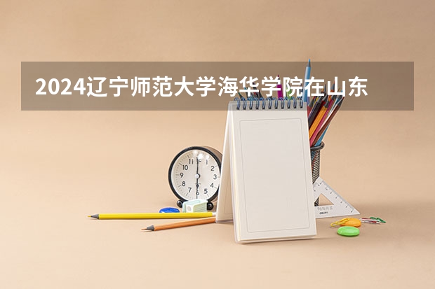 2024辽宁师范大学海华学院在山东高考招生计划介绍