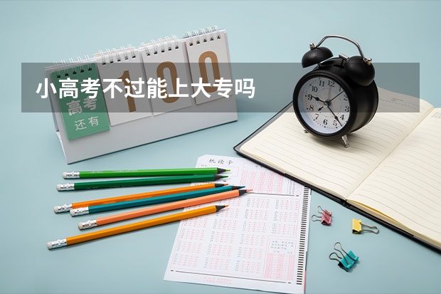 小高考不过能上大专吗