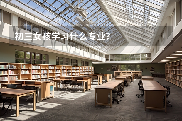 初三女孩学习什么专业？