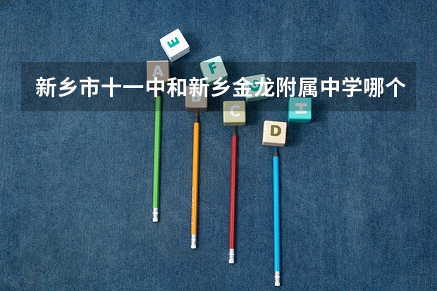新乡市十一中和新乡金龙附属中学哪个学校好？
