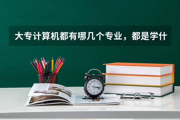 大专计算机都有哪几个专业，都是学什么的