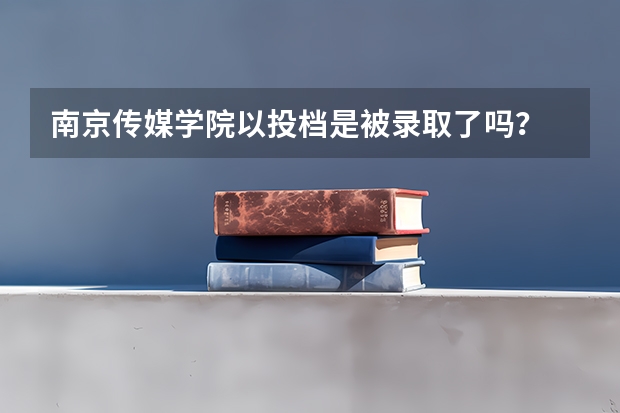 南京传媒学院以投档是被录取了吗？