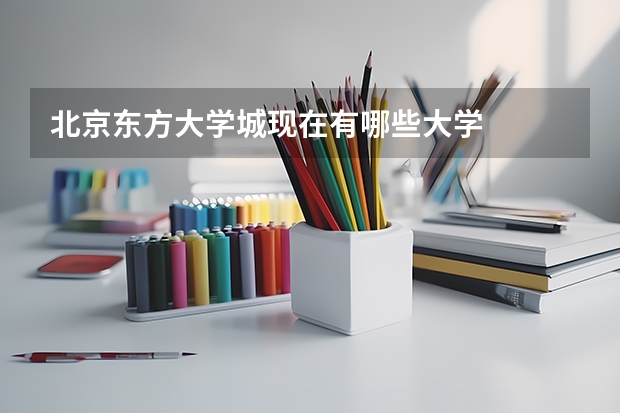 北京东方大学城现在有哪些大学