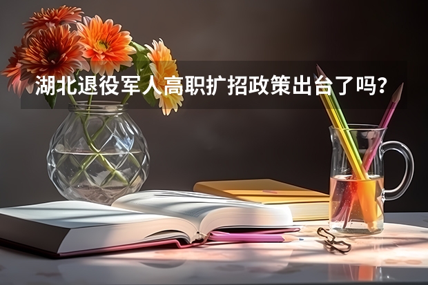 湖北退役军人高职扩招政策出台了吗？