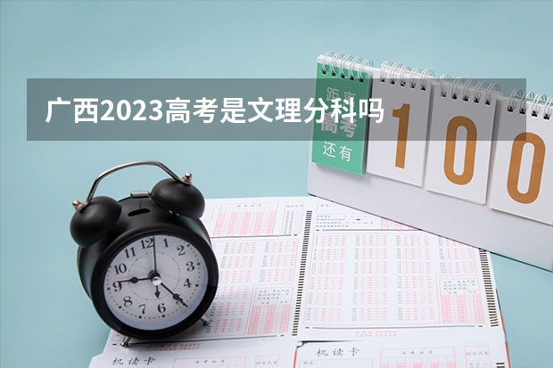 广西2023高考是文理分科吗