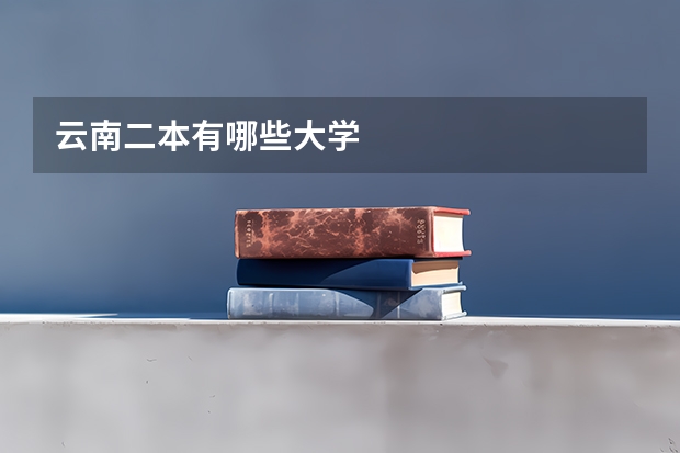 云南二本有哪些大学
