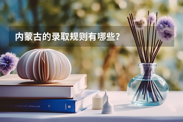 内蒙古的录取规则有哪些？