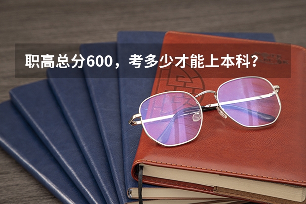 职高总分600，考多少才能上本科？