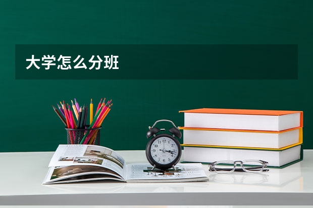 大学怎么分班