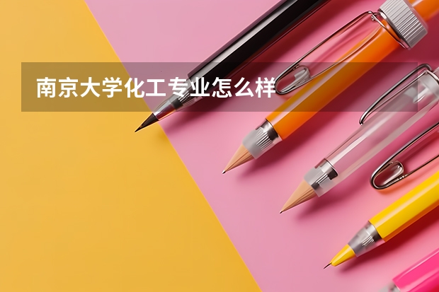 南京大学化工专业怎么样