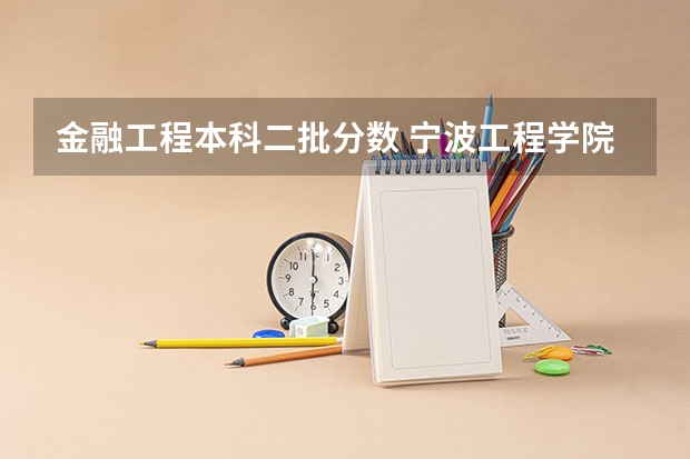 金融工程本科二批分数 宁波工程学院录取分数线