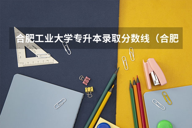 合肥工业大学专升本录取分数线（合肥工业大学高校专项计划录取分数线）