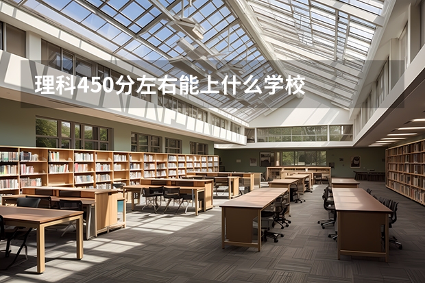 理科450分左右能上什么学校