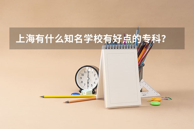 上海有什么知名学校有好点的专科？