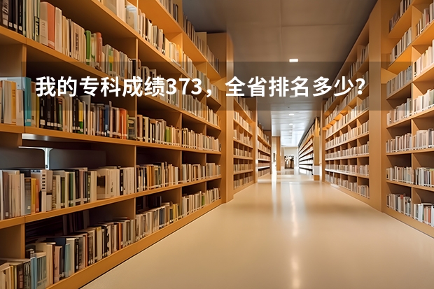 我的专科成绩373，全省排名多少？我想报旅游管理专业，有什么学校推荐？