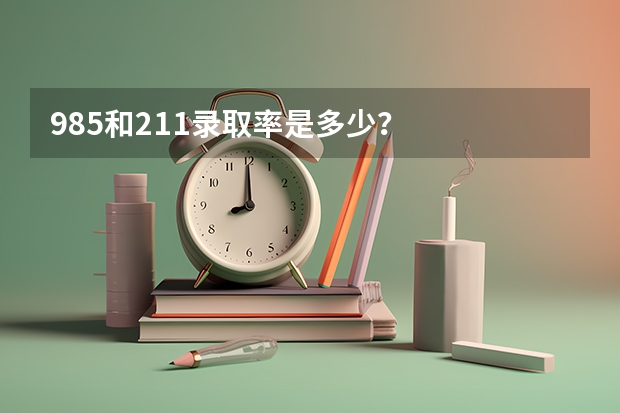 985和211录取率是多少？