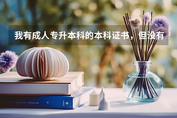我有成人专升本科的本科证书，但没有学士学位证书，已经毕业好几年了，可以单独考学士学位吗？在那里报名