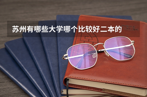 苏州有哪些大学哪个比较好二本的