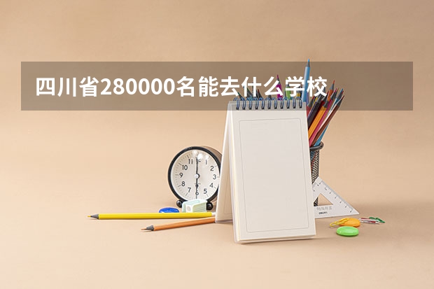 四川省280000名能去什么学校