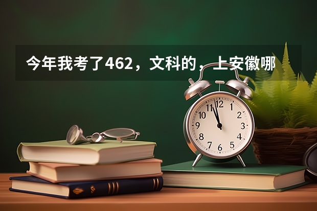 今年我考了462，文科的，上安徽哪个专科学校比较好啊？