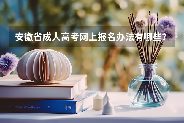 安徽省成人高考网上报名办法有哪些？