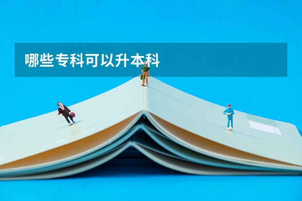 哪些专科可以升本科