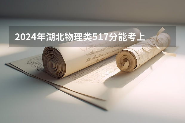 2024年湖北物理类517分能考上什么大学？