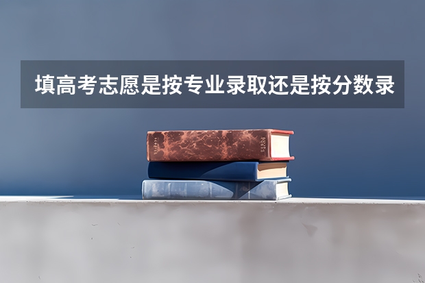 填高考志愿是按专业录取还是按分数录取？ 高考志愿按专业组还是专业