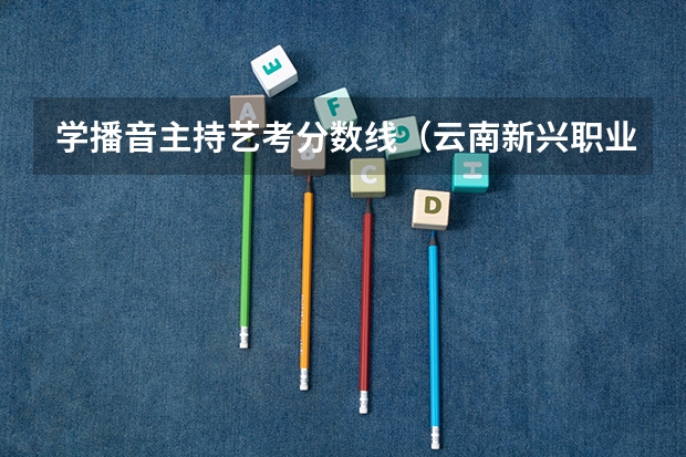 学播音主持艺考分数线（云南新兴职业技术学校分数线）