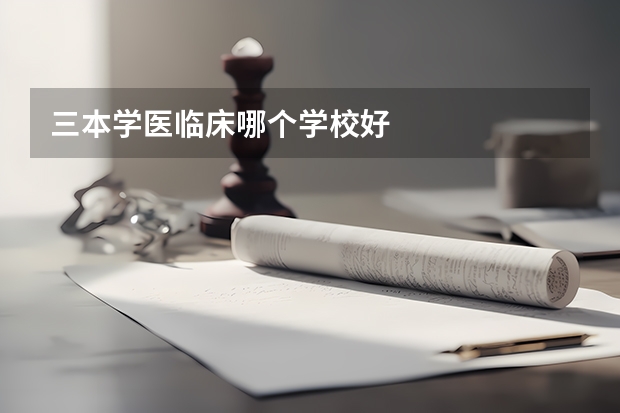 三本学医临床哪个学校好