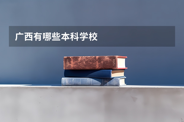 广西有哪些本科学校