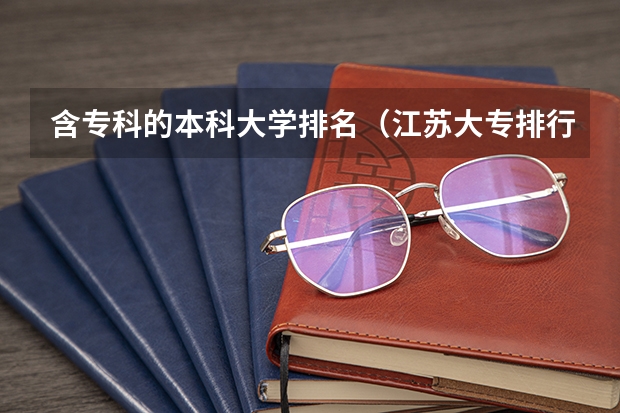 含专科的本科大学排名（江苏大专排行榜）