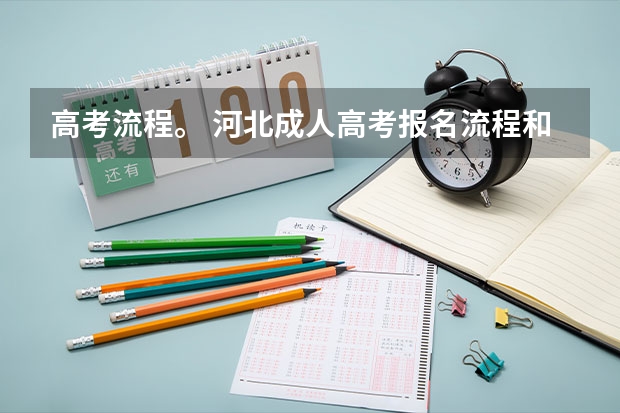 高考流程。 河北成人高考报名流程和时间安排？