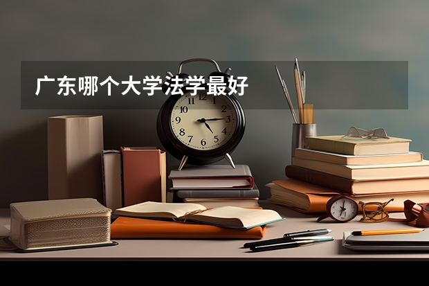 广东哪个大学法学最好