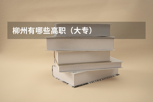 柳州有哪些高职（大专）