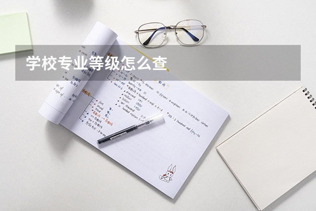 学校专业等级怎么查