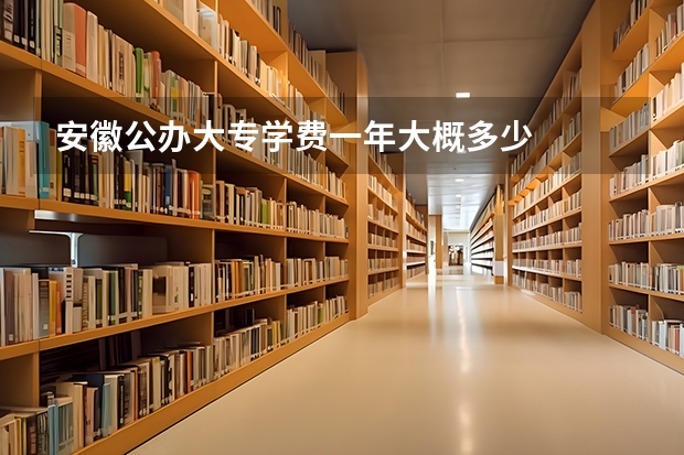 安徽公办大专学费一年大概多少