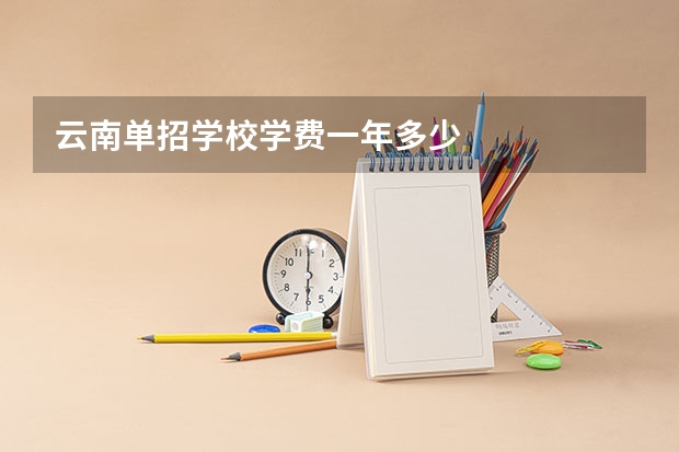 云南单招学校学费一年多少
