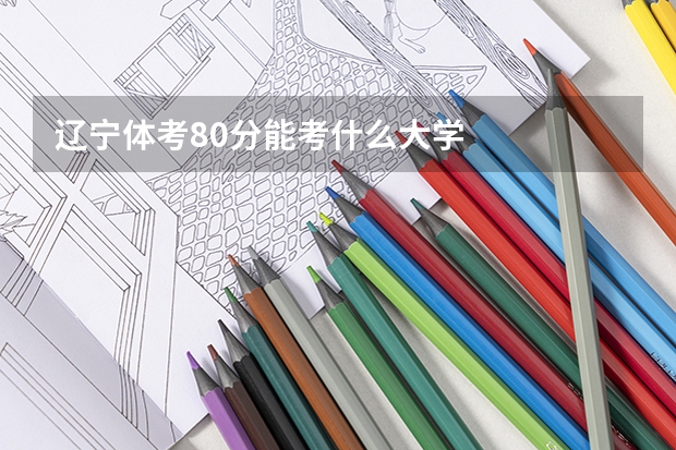 辽宁体考80分能考什么大学