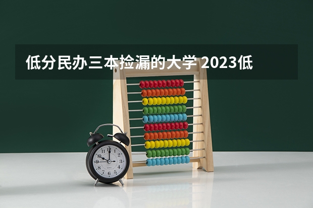低分民办三本捡漏的大学 2023低分捡漏的大学
